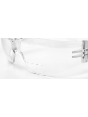 Torrent™ Clear 2.0 Diopter Bifocal Reader Style Lens, Frosted Clear Frame Safety Glasses - BH11120