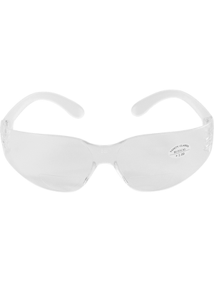 Torrent™ Clear 2.0 Diopter Bifocal Reader Style Lens, Frosted Clear Frame Safety Glasses - BH11120