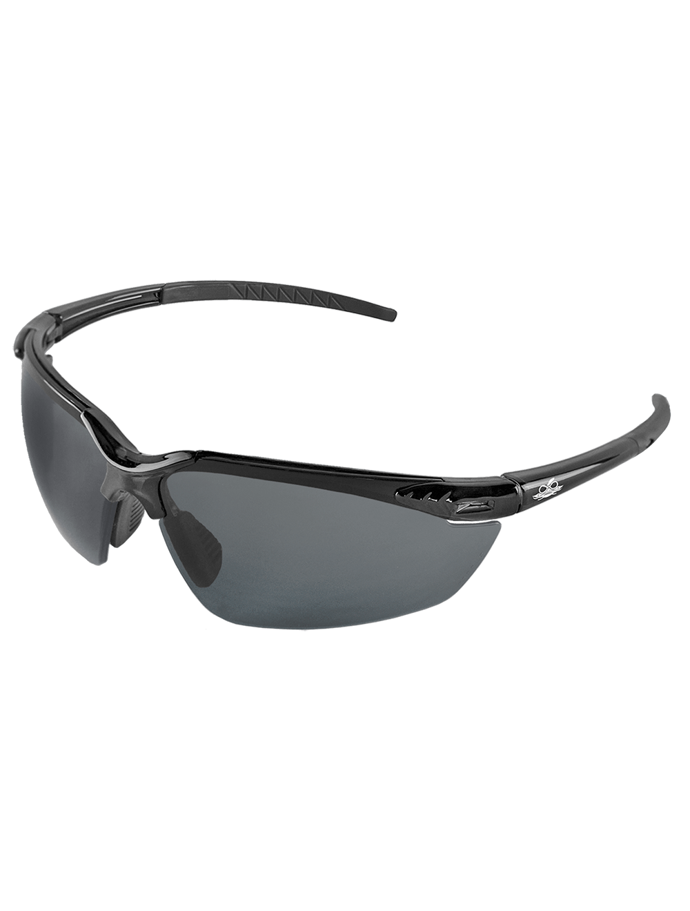 Mojarra® Dark Smoke Anti-Fog Lens, Crystal Black Frame Safety Glasses - BH1133AF