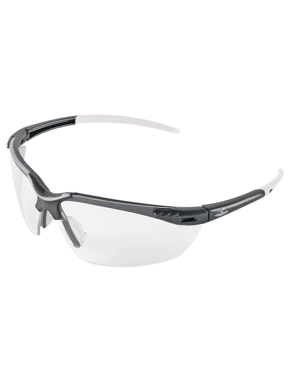 Mojarra® Clear Anti-Fog Lens, Shiny Pearl Gray Frame Safety Glasses - BH1191AF