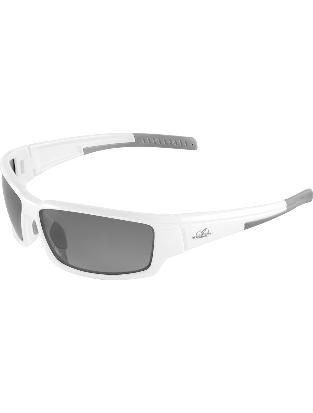 Maki® Silver Mirror Anti-Fog Lens, Shiny White Frame Safety Glasses - LIMITED STOCK - BH14187AF