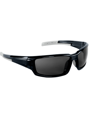 Maki® Smoke Anti-Fog Lens, Crystal Black Frame Safety Glasses - BH1433AF