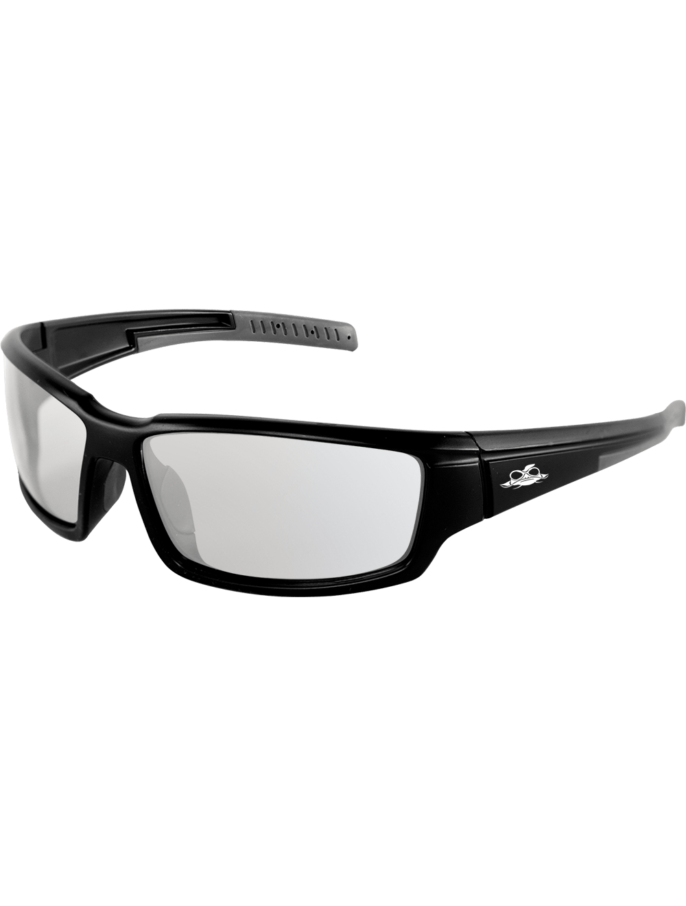 Maki® Indoor/Outdoor Anti-Fog Lens, Matte Black Frame Safety Glasses - BH1466AF