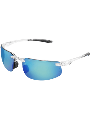 Swordfish®X Blue Mirror Anti-Fog Lens, Crystal Clear Frame Safety Glasses - LIMITED STOCK - BH2519AF