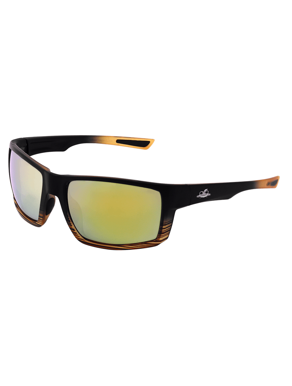 Sawfish™ Gold Mirror Performance Fog Technology Polarized Lens, Tortoise/Black Frame Safety Glasses - BH26719PFT