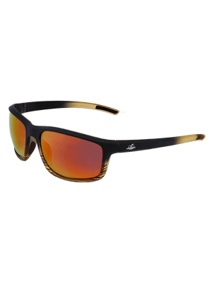Pompano™ Red Mirror Performance Fog Technology Polarized Lens, Tortoise/Black Frame Safety Glasses - BH27710PFT