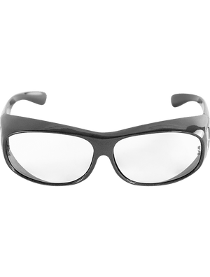 Over-the-Glass Clear Lens, Shiny Pearl Gray Frame Safety Glasses - BH291