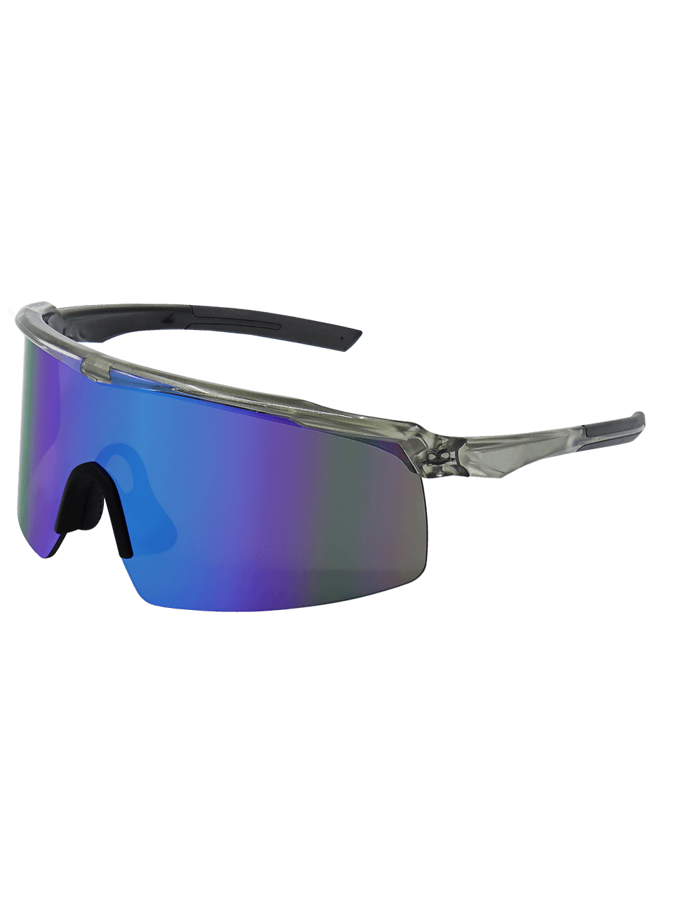 Whipray™ Blue Mirror Performance Fog Technology Polarized Lens, Silver Inlay Frame Safety Glasses - BH3219PFT