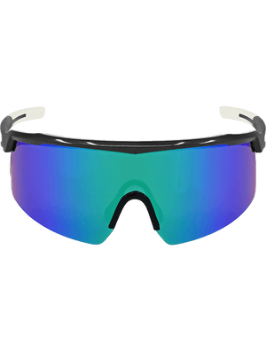 Whipray™ Green Mirror Performance Fog Technology Lens, Shiny Gray Frame Safety Glasses - BH32916PFT
