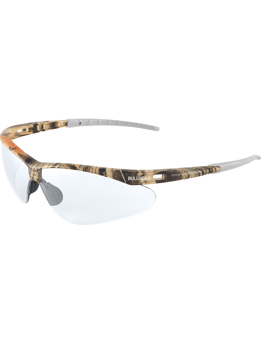 Stinger® Clear Anti-Fog Lens, Woodland Camouflage Frame Safety Glasses - BH6101AF