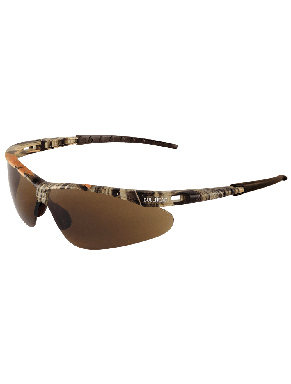 Stinger® Brown Anti-Fog Lens, Woodland Camouflage Frame Safety Glasses - BH6108AF