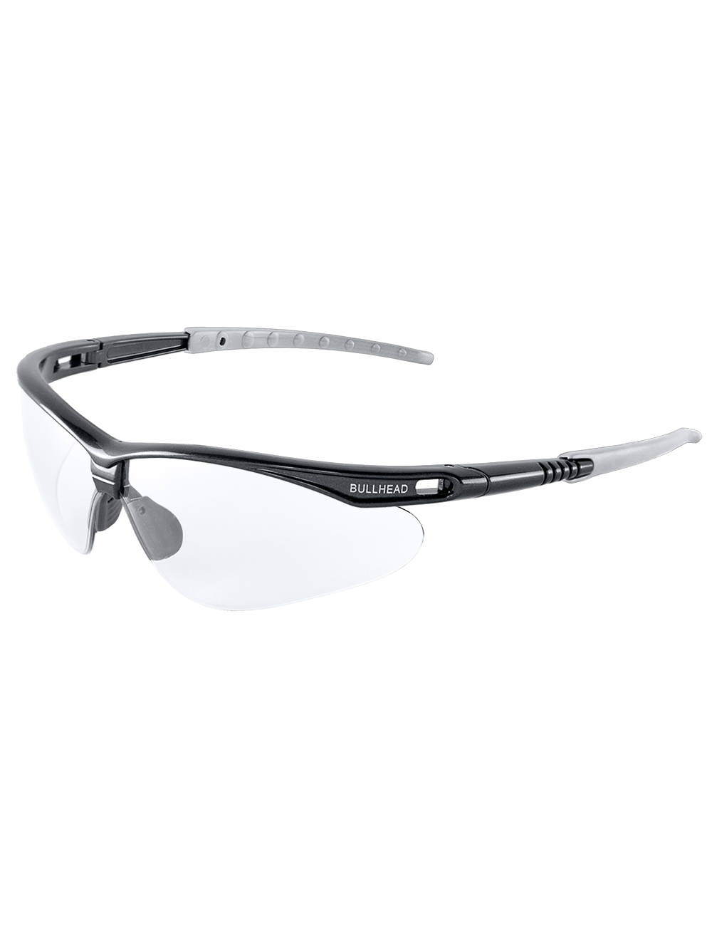 Stinger® Clear Anti-Fog Lens, Shiny Pearl Gray Frame Safety Glasses - BH691AF