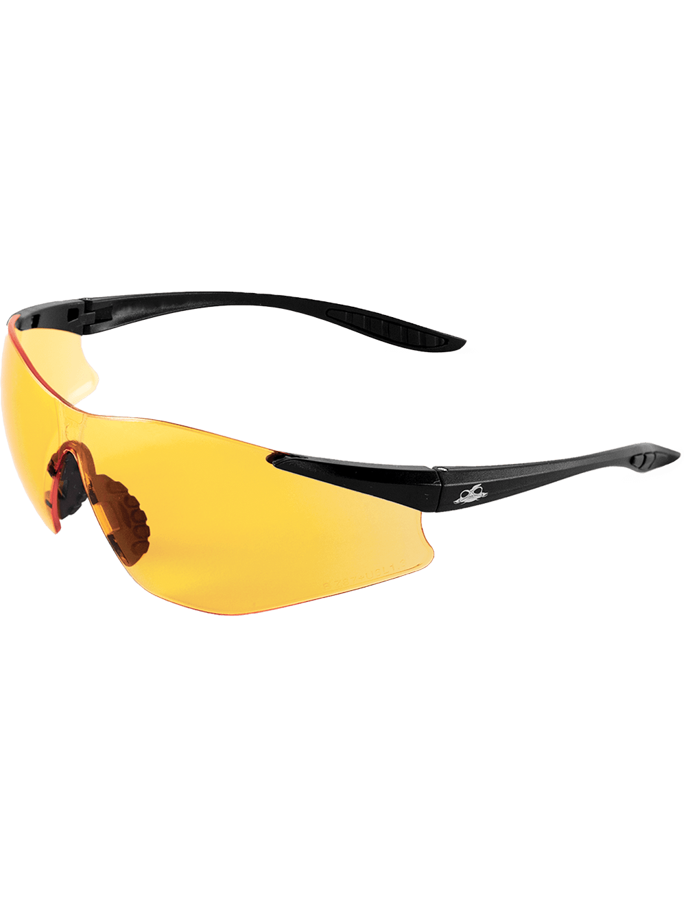 Snipefish® Orange Anti-Fog Lens, Matte Black Frame Safety Glasses - BH7615AF