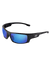 Dorado® Blue Mirror Lens, Matte Black Frame Safety Glasses - BH969