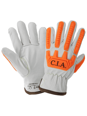 High-Visibility Cut, Impact, Oil, and Water-Resistant Premium Leather Drivers Gloves - CIA7900