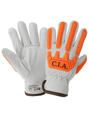 High-Visibility Cut, Impact, Oil, and Water-Resistant Premium Leather Drivers Gloves - CIA7900