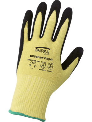 Samurai Glove® Cut Resistant Nitrile Palm-Coated Gloves - CR588MFY