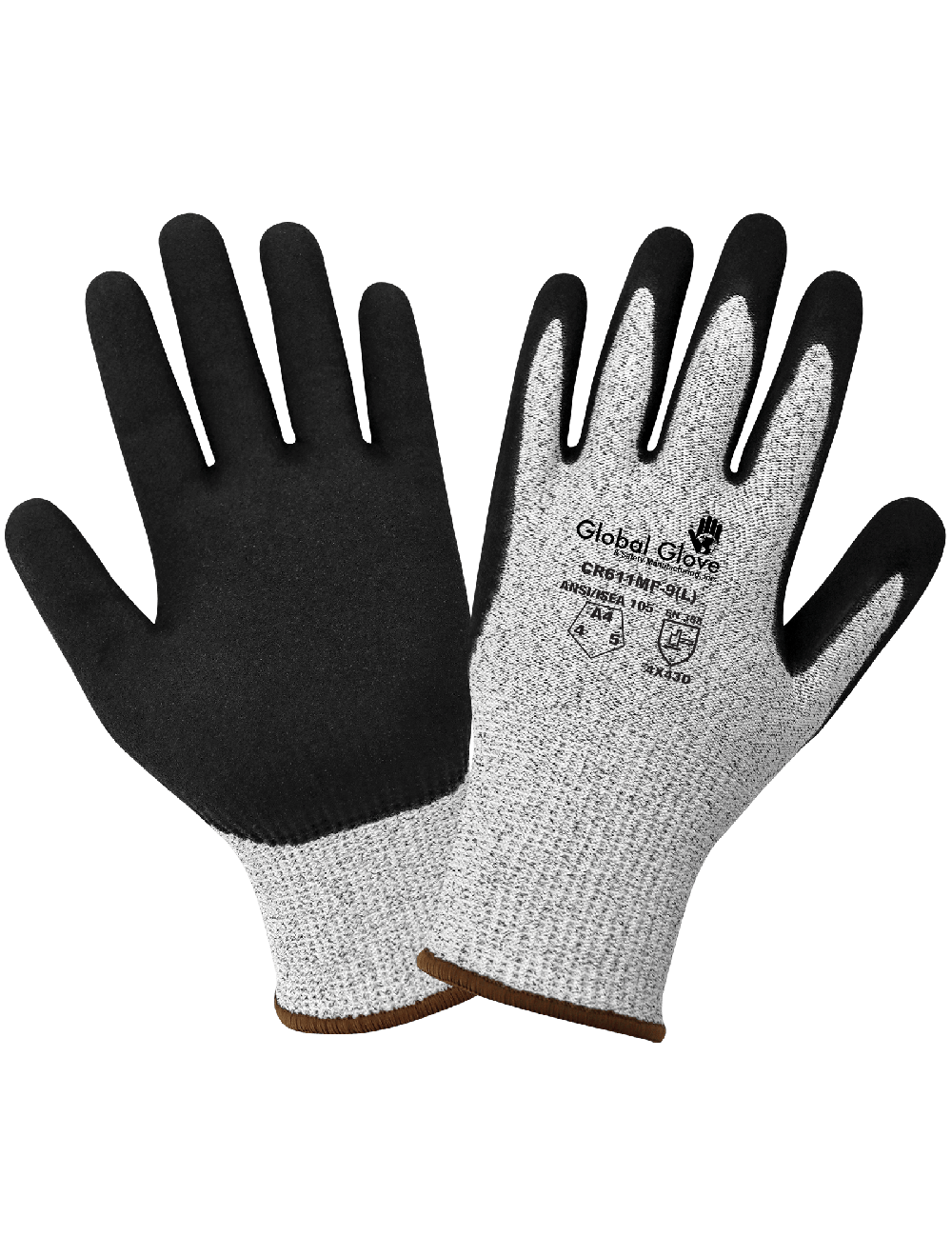 Cut Resistant Mach Finish Nitrile Double-Coated Gloves - CR611MF