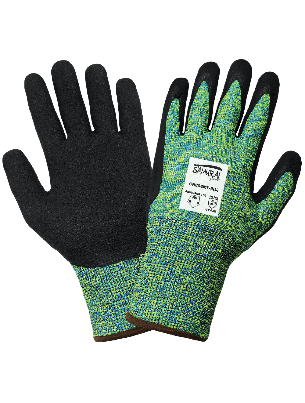 Samurai Glove® Cut, Abrasion, and Puncture Resistant Anti-Static/Electrostatic Compliant Gloves with a Double-Dipped Nitrile Coating - CR898MF