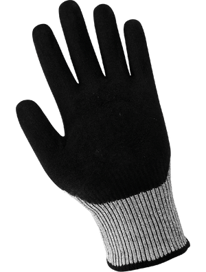 Samurai Glove® Salt-and-Pepper Tuffalene® Platinum Cut, Abrasion, and Puncture Resistant Gloves Free from Enhancements - LIMITED STOCK - CR913MF