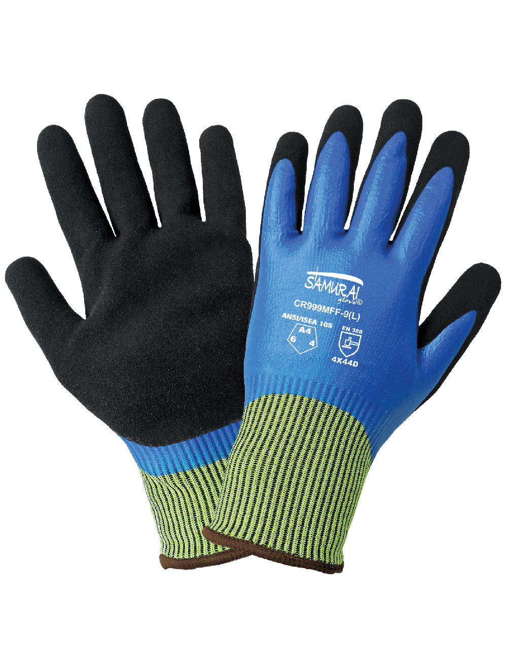 Samurai Glove® Tuffalene® Liquid and Cut Resistant Double-Coated Gloves - CR999MFF