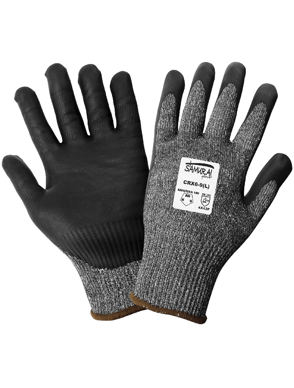 Samurai Glove® Tuffalene® Cut, Abrasion, and Puncture Resistant Foam Nitrile-Coated Palm Gloves - LIMITED STOCK - CRX6