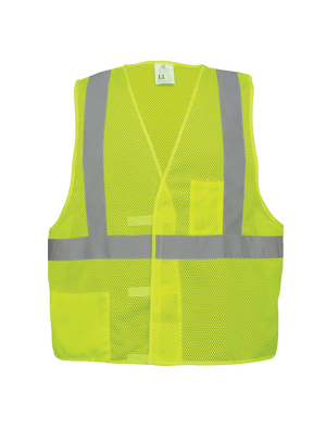 FrogWear® HV Lightweight Mesh Polyester Safety Vest - GLO-001V