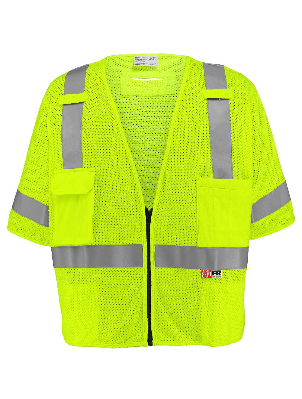 FrogWear® HV ANSI Class 3 Flame-Resistant Surveyors Safety Vest - GLO-025FR