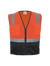 FrogWear® HV Orange Lightweight Mesh Polyester Safety Vest with Black Solid Bottom - GLO-049