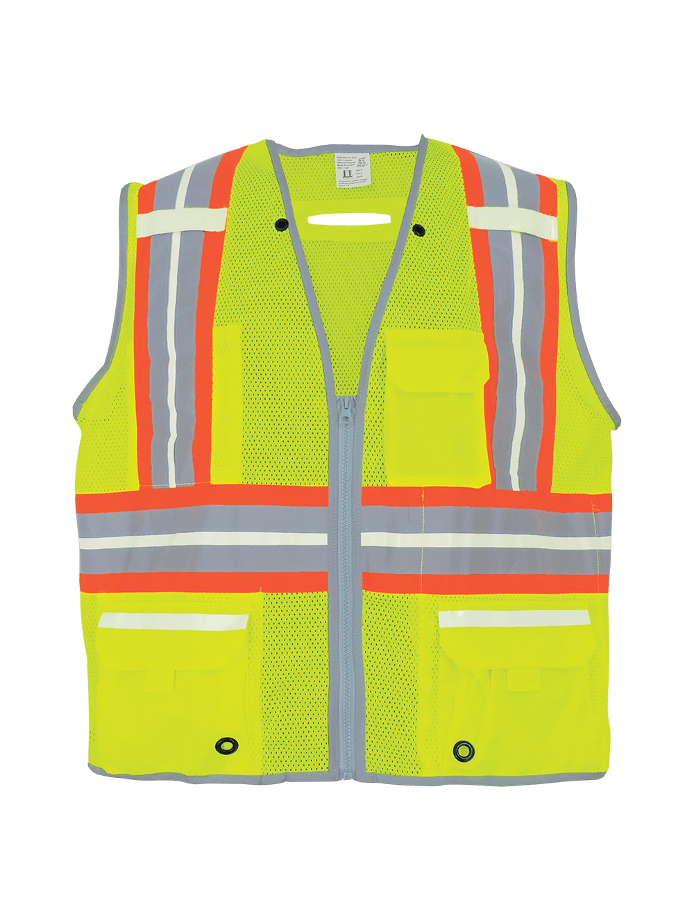 FrogWear® HV Photoluminescent Surveyors Safety Vest with Reflective - GLO-077