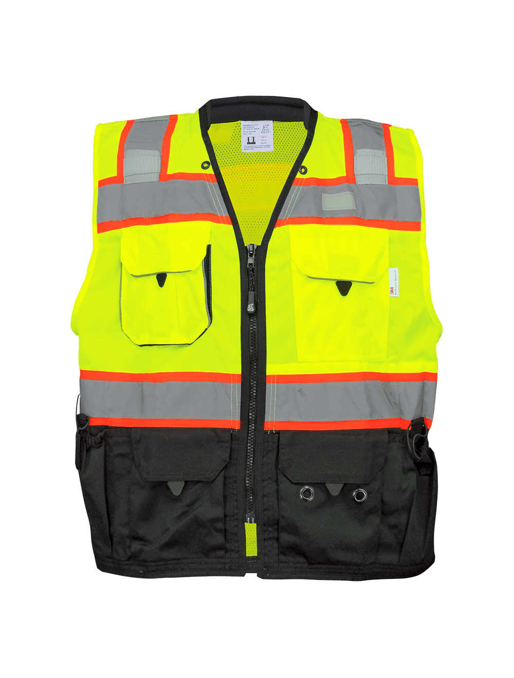 FrogWear® HV Premium High-Visibility Surveyors Safety Vest - GLO-099