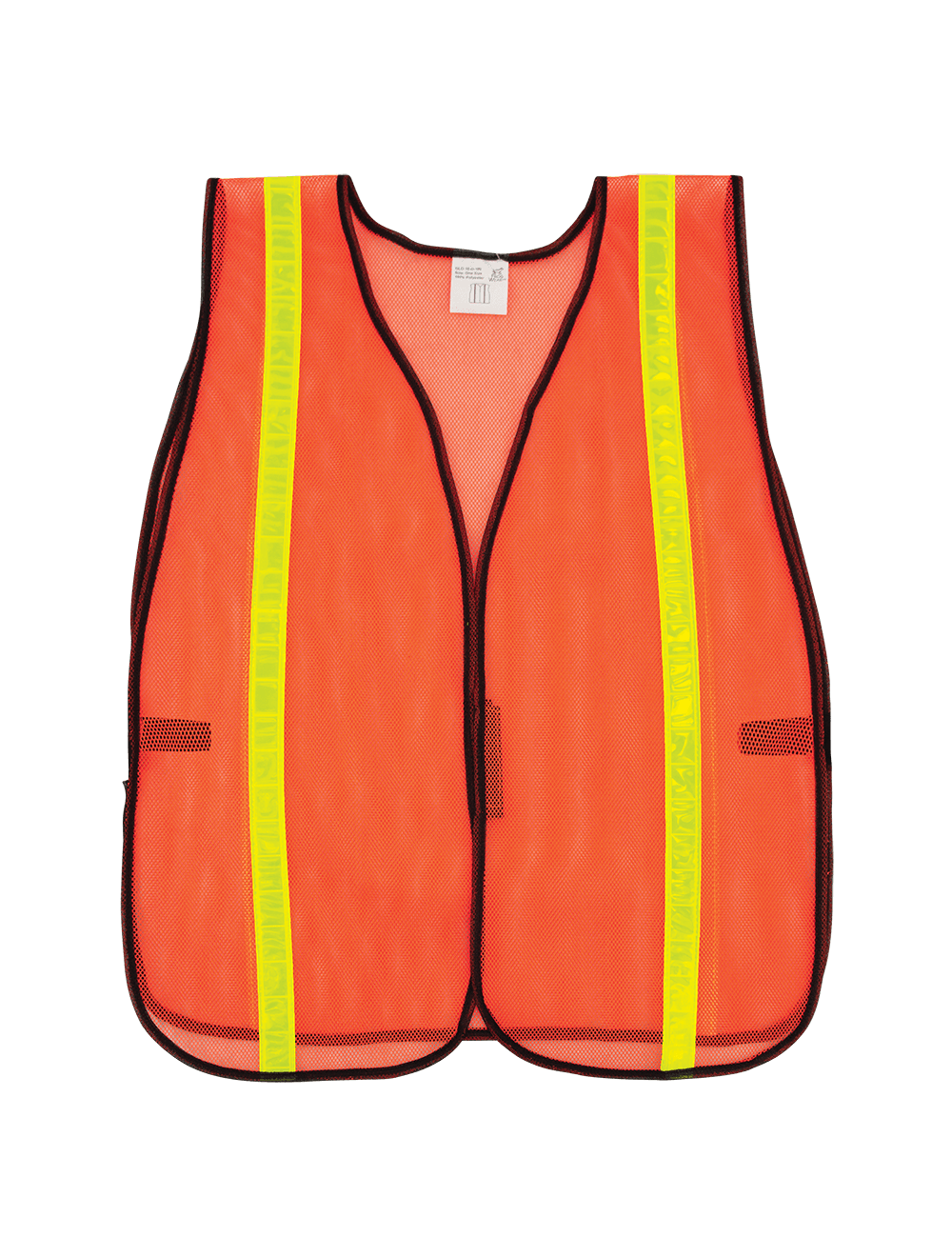 FrogWear® HV Enhanced Visibility Orange Economy Mesh Safety Vest with Reflective - GLO-10-O-1IN