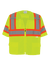FrogWear® HV Mesh/Solid Polyester High-Visibility Yellow/Green Surveyors Safety Vest - GLO-127