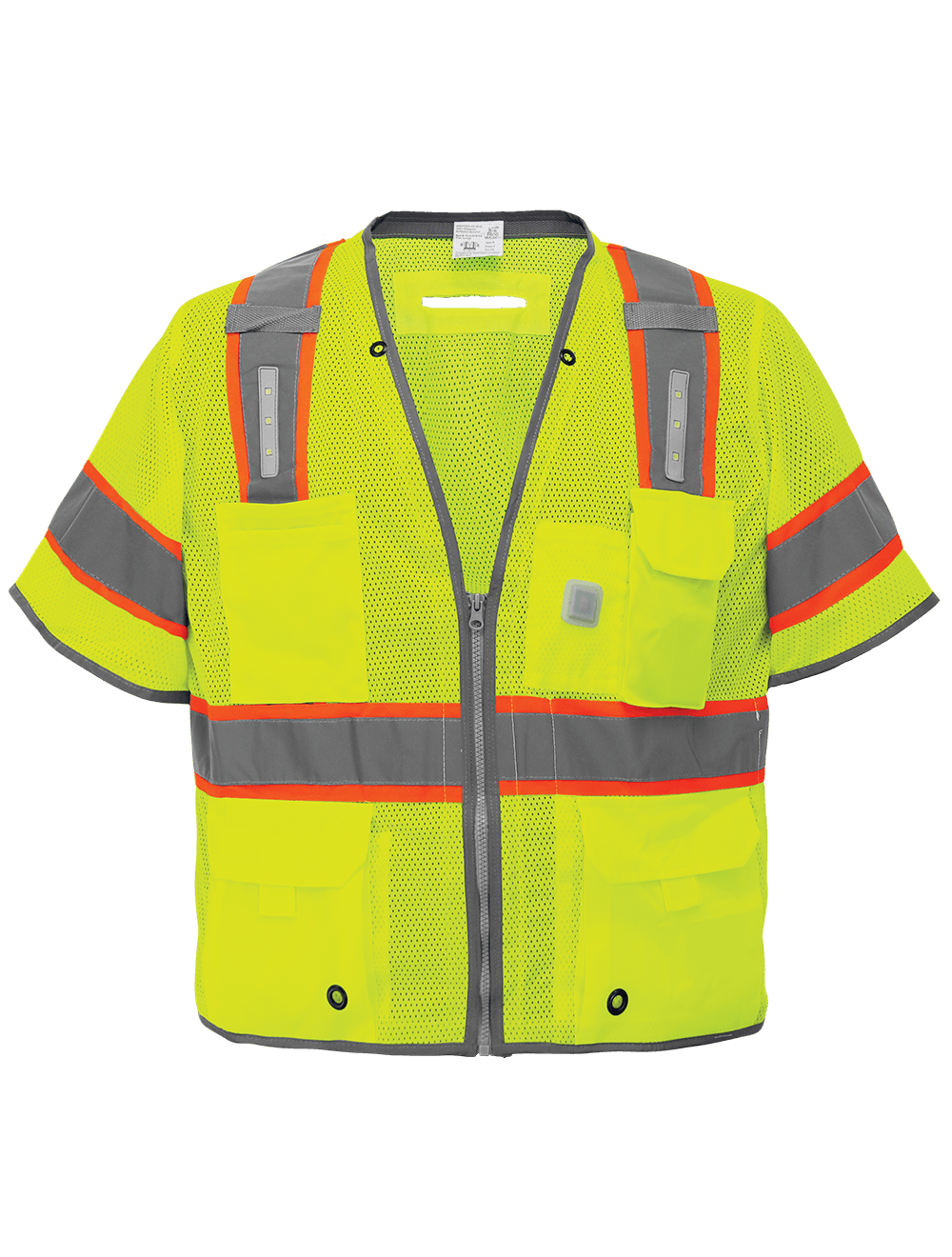 FrogWear® HV Premium Surveyors LED Safety Vest with Sleeves - GLO-315LED