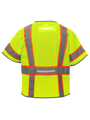 FrogWear® HV Premium Surveyors LED Safety Vest with Sleeves - GLO-315LED