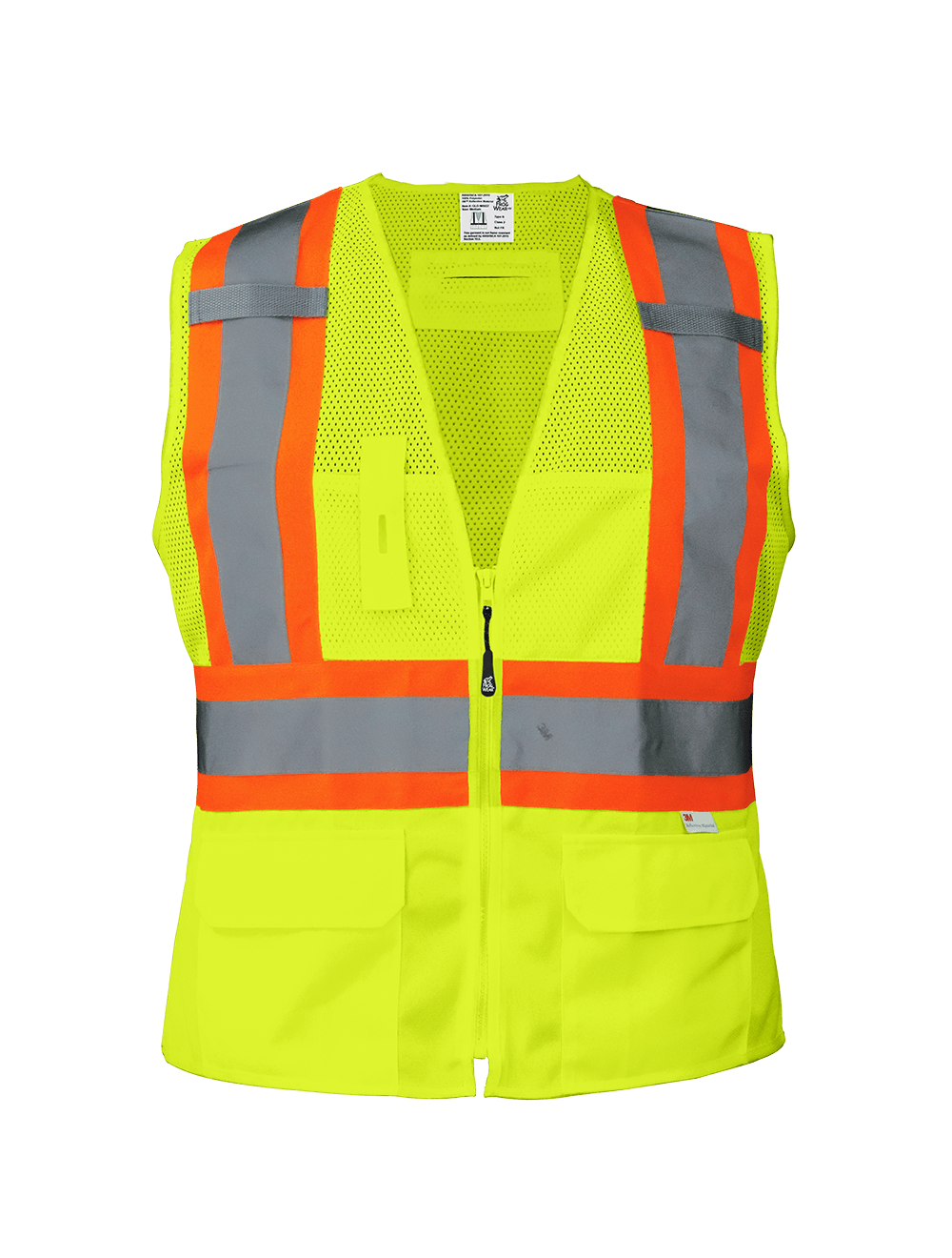 FrogWear® HV Women's Fit High-Visibility Surveyors Safety Vest - GLO-W0037