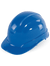 Bullhead Safety™ Head Protection Blue Unvented Cap Style Hard Hat With Six-Point Ratchet Suspension - HH-C2-B