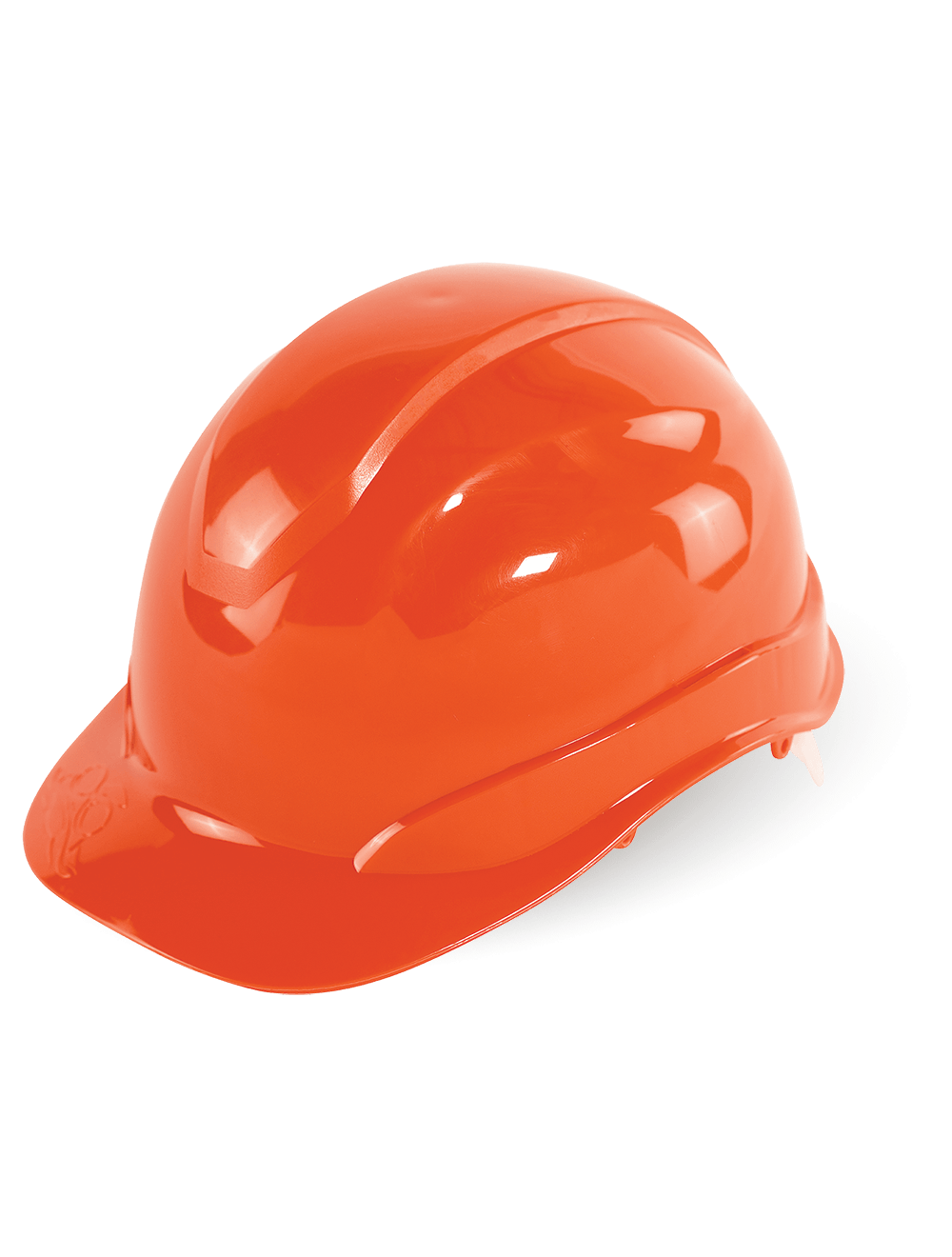 Bullhead Safety™ Head Protection Orange Unvented Cap Style Hard Hat With Six-Point Ratchet Suspension - HH-C2-O