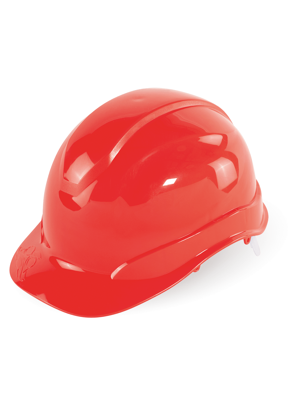 Bullhead Safety™ Head Protection Red Unvented Cap Style Hard Hat With Six-Point Ratchet Suspension - HH-C2-R