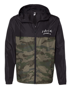 Windbreaker Black & Green Camo