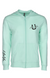 Sueded Zip Hoody - Mint