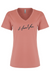 Womens Premium Brand Tee - Desert Pink