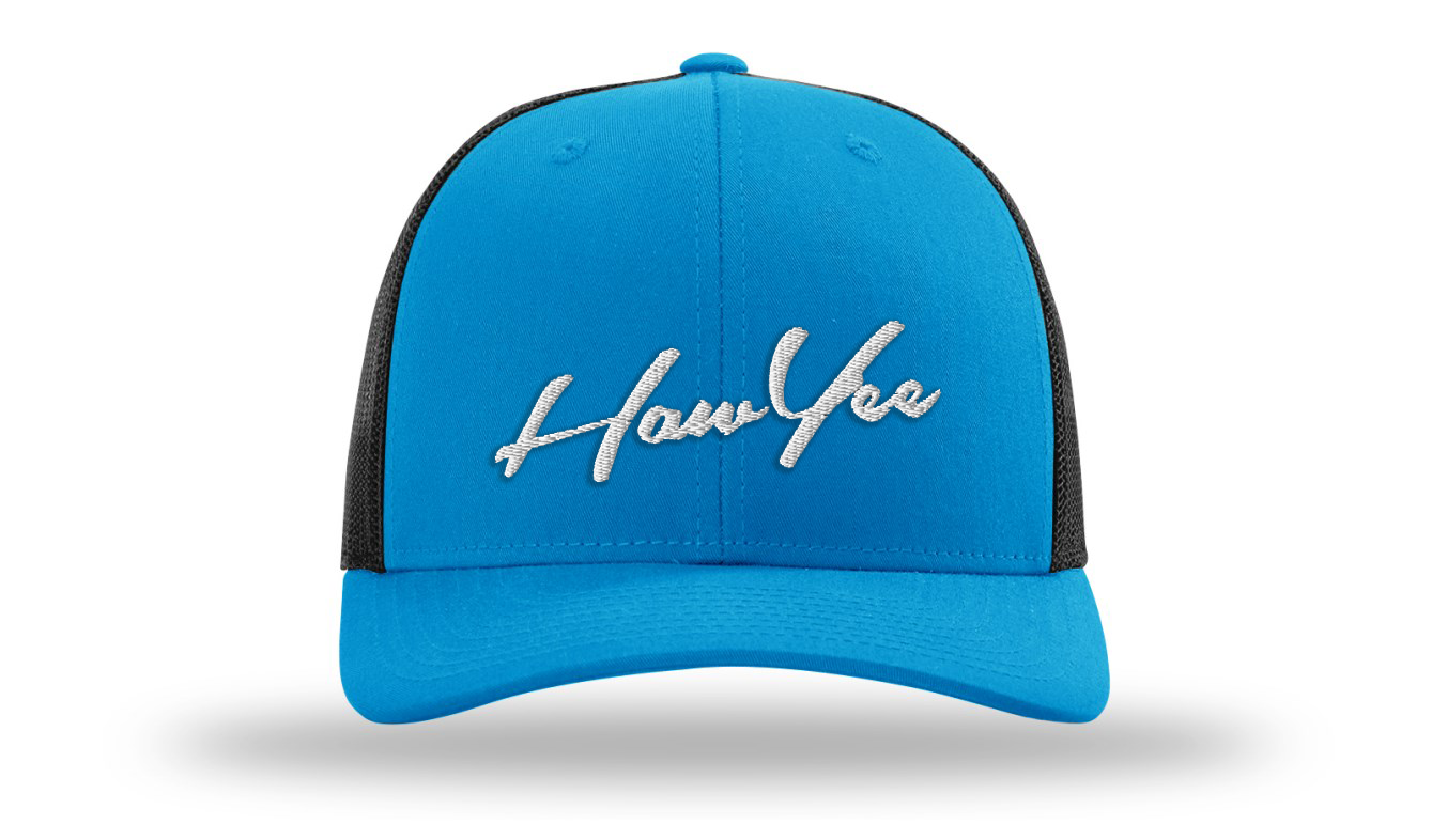 HawYee Trucker Hat Ocean Blue